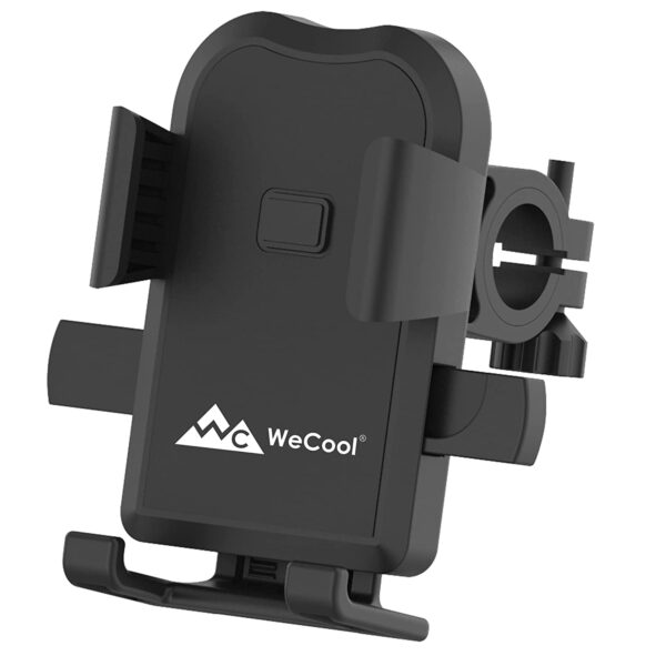 WeCool B1 Mobile Holder for Bike with 360° Rotation,One Click WeCool B1 Mobile Holder for Bike with 360° Rotation,One Click Locking,Firm Gripping,Antishake and Stable Bike Mobile Holder,Motorcycle Handlebar Mounts for Maps and GPS Navigation