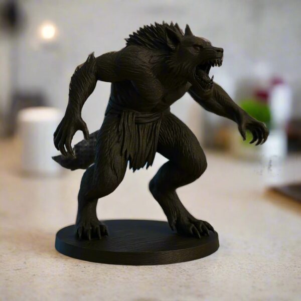 Werewolf Sculpture Showpiece for Home Decor | Black Mythical Creatures Werewolf Sculpture Showpiece for Home Decor | Black Mythical Creatures Figurine India