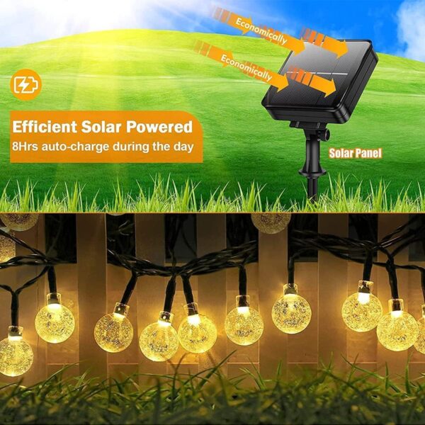 XERGY-30LedS-Crystal-Globe-Solar-String-Lights-Outdoor-Waterproof-Solar-Outdoor-Lights-With-8-Lighting-Modes-Solar-Globe-Lights-For-Garden-Tree-Patio-Party-Christmas-Warm-White-6.35-Meter.jpg XERGY 30Led'S Crystal Globe Solar String Lights Outdoor, Waterproof Solar Outdoor Lights With 8 Lighting Modes, Solar Globe Lights For Garden Tree Patio Party Christmas (Warm White), 6.35 Meter