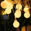 XERGY Solar String Globe Fairy Lights 8 Modes with 30 XERGY Solar String Globe Fairy Lights 8 Modes with 30 LED's Waterproof Solar Powered Lights for Garden Christmas Outdoor Wedding Festival Party Decoration (WarmWhite- 20FT)