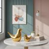 Xtore-Ceramic-Golden-Blessing-Birds-Figurine-for-Home-Decor-Living-Room-Bedroom-Office-Desk-Cabinets-Pack-of-2-Golden.jpg Xtore Ceramic Golden Blessing Birds Figurine for Home Decor | Living Room, Bedroom, Office Desk, Cabinets - (Pack of 2, Golden)