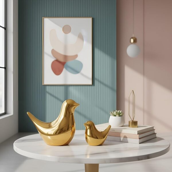 Xtore-Ceramic-Golden-Blessing-Birds-Figurine-for-Home-Decor-Living-Room-Bedroom-Office-Desk-Cabinets-Pack-of-2-Golden.jpg Xtore Ceramic Golden Blessing Birds Figurine for Home Decor | Living Room, Bedroom, Office Desk, Cabinets - (Pack of 2, Golden)