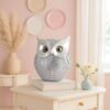 Xtore® Modern Classy Lucky Owl Resin Art Figure Showpiece (Silver), 1 Piece
