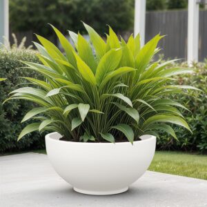 YUCCABE ITALIA FOXB KTR 18 INCH Pots for Plants Highly Durable Polymers Lightweight Indoor Outdoor Flower Pot Gamla Tree Planter Container Planters for Living Room, Balcony, Garden, Office