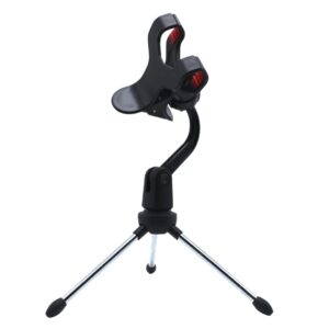 ZHIZUKA Tripod Stand for Microphone & Mobile | Portable Desktop Mini Stand with Flexible Cantilever Bracket Clip Mount & Anti-Slip Grip | Studio Recording, Singing, Meetings, Lecture, Podcasts, Webinar & Conference