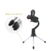 ZHIZUKA Tripod Stand for Microphone & Mobile | Portable Desktop Mini Stand with Flexible Cantilever Bracket Clip Mount & Anti-Slip Grip | Studio Recording, Singing, Meetings, Lecture, Podcasts, Webinar & Conference