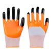 Zamia Gardening Gloves for Beginners | Flexible, Thorn-Proof, Anti-Slip & Reusable | Heavy Duty for Home Use | Orange