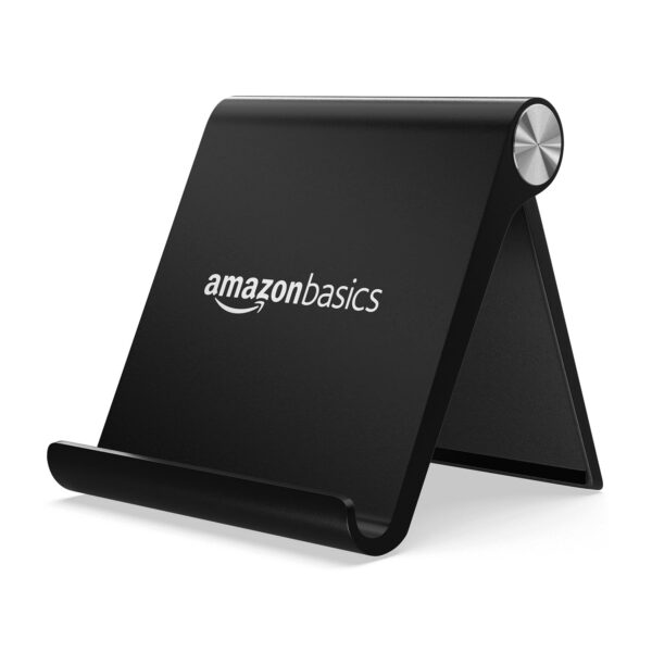 amazon basics Multi Angle Desktop Foldable Stand Tablet/Mobile Stand Holder amazon basics Multi Angle Desktop Foldable Stand Tablet/Mobile Stand Holder for iPhone, Android, Samsung, OnePlus, Xiaomi, Smartphones. Portable, for Your Bed,Home, Office, Home (Black)