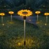 hardoll Sunflower Shaped Solar Lights Outdoor Waterproof, Warm White Decorative hardoll Sunflower Shaped Solar Lights Outdoor Waterproof, Warm White Decorative Solar Light for Garden, Home & Pathway, Solar Lamp for Lawn, Patio & Decoration(Pack of 1)
