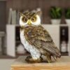 ployresin owl showpiece for Home Decor Garden Decor Room Decor ployresin owl showpiece for Home Decor Garden Decor Room Decor Brown Pack of 1, Nature