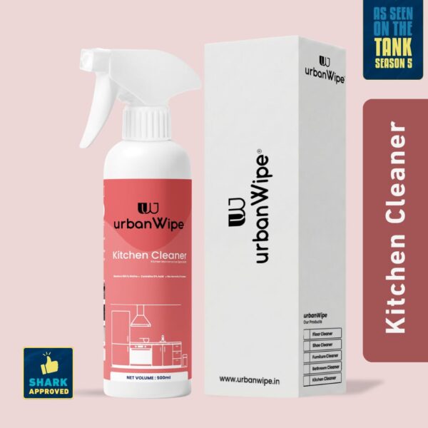 urban Wipe Kitchen Cleaner Spray Suitable For All Kitchen Surfaces, Gas Stove, Countertop, Tiles, Chimney And Sink_(500Ml)