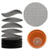 100 Plant Pots Hole Mesh Pad - MAQIHAN Flowerpot Net 100 Plant Pots Hole Mesh Pad - MAQIHAN Flowerpot Net Mat Terrarium Planting Eyes Net Mats Pot Substrate Barrier 5cm Mesh Bonsai Garden Grid Ceramic Drainage Hole Mesh Screen Prevent Soil Leakage