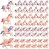 12 Pcs Lovely Flying Horse Unicorn Model Miniature Figurines Animals Model Fairy Garden Miniature Moss Landscape Cake Topper DIY Terrarium Crafts Ornament Accessories for Home Decoration