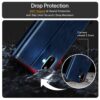 WOW IMAGINE Shock Proof Flip Cover Back Case Cover for Samsung Galaxy M06 5G | Galaxy F06 5G (Flexible | Leather Finish | Card Pockets Wallet & Stand | Blue)