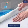 GADDA CO 100% Waterproof Premium Cotton Feel Mattress Protector Double Bed 72x72 Inch|Ultra Soft Breathable & Hypoallergenic Fitted Bed Protector Terry Cover(6x6 feet, Fits Upto 10 Inches, Grey)