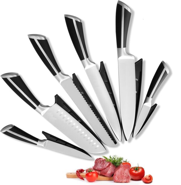 1775037984_6-Pieces-Professional-Kitchen-Knife-Set-for-Non-Slip-Handle-Kitchen-Black-with-Sharp-Manual-Sharpening-for-Chef-Cooking-Cutting-Knife-Bread-Slicing-Knife-Set-Silver.jpg 6 Pieces Professional Kitchen Knife Set for Non-Slip Handle Kitchen Black with Sharp Manual Sharpening for Chef Cooking Cutting Knife Bread Slicing Knife Set- Silver