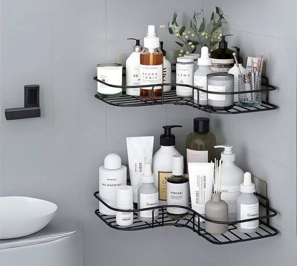 1775049449_Self-Adhesive-Stainless-Steel-Bathroom-Corner-Shelf-Kitchen-Corner-Storage-Organizer-Wall-Mounted-Shower-Caddy-Rack-Bathroom-Accessories-Rustproof-Storage-Organizer-Pack-of-1.jpg Self Adhesive Stainless Steel Bathroom Corner Shelf | Kitchen Corner Storage Organizer | Wall Mounted Shower Caddy Rack | Bathroom Accessories Rustproof Storage Organizer (Pack of 1)