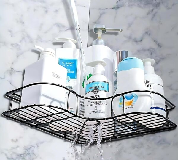 1775049454_Self-Adhesive-Stainless-Steel-Bathroom-Corner-Shelf-Kitchen-Corner-Storage-Organizer-Wall-Mounted-Shower-Caddy-Rack-Bathroom-Accessories-Rustproof-Storage-Organizer-Pack-of-1.jpg Self Adhesive Stainless Steel Bathroom Corner Shelf | Kitchen Corner Storage Organizer | Wall Mounted Shower Caddy Rack | Bathroom Accessories Rustproof Storage Organizer (Pack of 1)