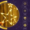 1775057058_Lexton-Star-Curtain-Light-6-Big-Star-6-Small-Star-Light-with-8-Flashing-Modes-12-Stars-Warm-White-for-Indoor-Outdoor-Decorations.jpg Lexton Star Curtain Light | 6 Big Star 6 Small Star Light | with 8 Flashing Modes | 12 Stars | Warm White | for Indoor & Outdoor Decorations