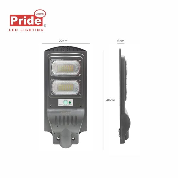 Pride Lighting 40W Solar Street Light for Outdoor & Garden - Warterproof (IP65) - Cool Light (WH)