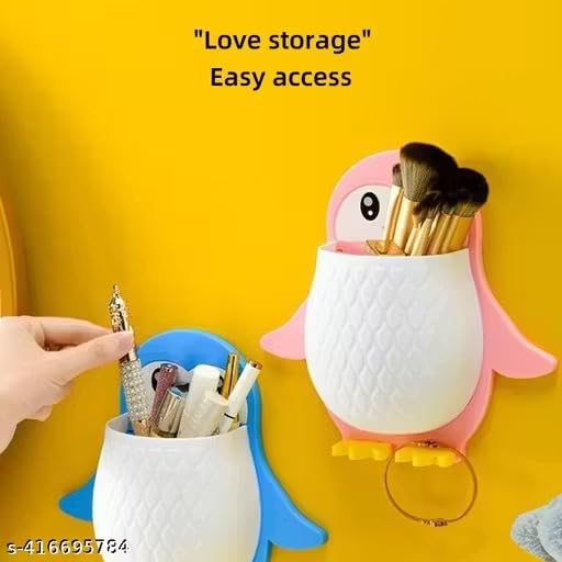 1775074161_1-Pcs-Penguins-Shape-Toothbrush-Holder-Plastic-Stand-for-Toothpaste-Comb-Brush-Cream-Lotion-Kids-Bathroom-Cup-Drain-Waterproof-Self-Adhesive-Set-of-1Multicolor.jpg 1 Pcs Penguins Shape Toothbrush Holder Plastic Stand for Toothpaste, Comb, Brush, Cream, Lotion Kids Bathroom Cup Drain Waterproof Self-Adhesive Set of 1,Multicolor