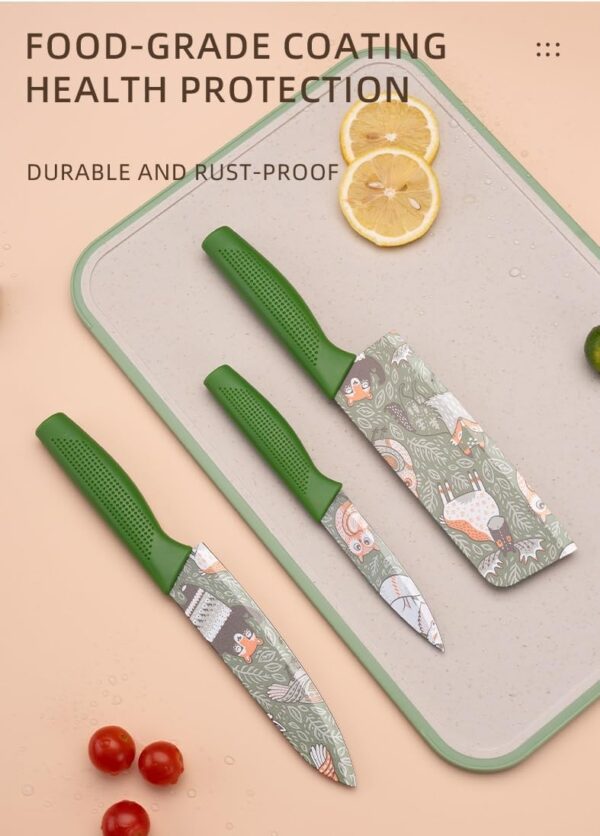 1775079084_Professional-Kitchen-Knife-Set-–-3-Pieces-High-Carbon-Stainless-Steel-Colour-Printed-Coated-Knives-Chef-Knife-Utility-Knife-Santoku-Knife-with-Ergonomic-Handle.jpg Professional Kitchen Knife Set – 3 Pieces | High Carbon Stainless Steel Colour Printed Coated Knives | Chef Knife, Utility Knife & Santoku Knife with Ergonomic Handle