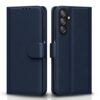 Pikkme Flip Cover Leather Finish | Inside TPU with Card Pikkme Flip Cover Leather Finish | Inside TPU with Card Pockets | Wallet Stand and Shock Proof | Complete Protection Flip Case for Samsung Galaxy F15 5G / M15 5G / M15 Prime 5G(Blue)
