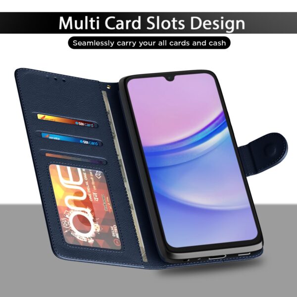 1775086608_Pikkme-Flip-Cover-Leather-Finish-Inside-TPU-with-Card-Pockets-Wallet-Stand-and-Shock-Proof-Complete-Protection-Flip-Case-for-Samsung-Galaxy-F15-5G-M15-5G-M15-Prime-5GBlue.jpg Pikkme Flip Cover Leather Finish | Inside TPU with Card Pockets | Wallet Stand and Shock Proof | Complete Protection Flip Case for Samsung Galaxy F15 5G / M15 5G / M15 Prime 5G(Blue)
