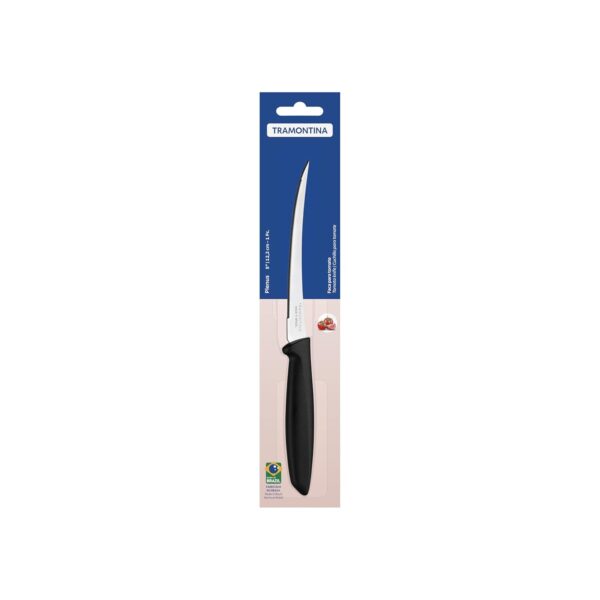 TRAMONTINA Stainess Steel Tomato Knife, 5 inches, Black