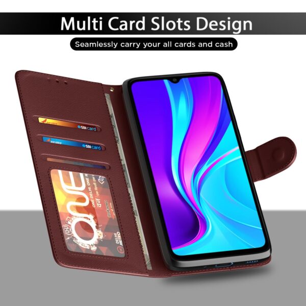 1775095657_Pikkme-Flip-Cover-Leather-Finish-Inside-TPU-with-Card-Pockets-Wallet-Stand-and-Shock-Proof-Complete-Protection-Flip-Case-for-Redmi-10A10A-SportRedmi-9Redmi-9-Activ9CPoco-C31Brown.jpg Pikkme Flip Cover Leather Finish | Inside TPU with Card Pockets | Wallet Stand and Shock Proof | Complete Protection Flip Case for Redmi 10A/10A Sport/Redmi 9/Redmi 9 Activ/9C/Poco C31(Brown)