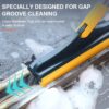 Bathroom Cleaning Brush with Wiper Upgraded Toilet Brush Bathroom Brush with Long Handle 180° Rotate Bathroom Floor Cleaning Brush Bathroom Cleaning Accessories (2 in 1)