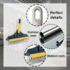 Bathroom Cleaning Brush with Wiper Upgraded Toilet Brush Bathroom Brush with Long Handle 180° Rotate Bathroom Floor Cleaning Brush Bathroom Cleaning Accessories (2 in 1)