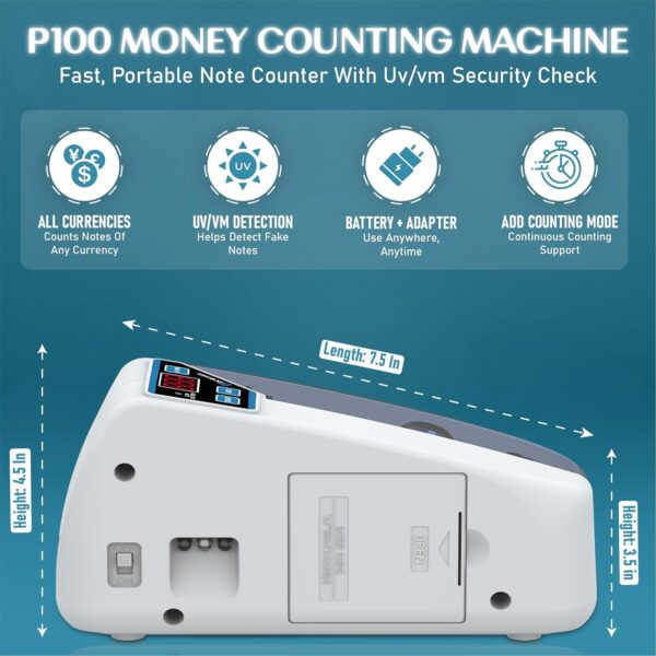 1775099569_BRONTIX-P-100-Money-Counting-Machine-Mini-LED-Display-Note-Counting-Machine-Cash-Counter-Machine-Mini-with-UVWM-Detection-Auto-Shut-Off-Currency-Counting-Machine-for-Home-Portable-Bundle.jpg BRONTIX P-100 Money Counting Machine Mini | LED Display Note Counting Machine Cash Counter Machine Mini with UV/WM Detection, Auto Shut-Off Currency Counting Machine for Home (Portable Bundle)