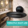 Soap Dish/Holder/Tray for Bathroom, Kitchen | Made with SS 202 | PVD Rose Gold Finish | Wall Mount Bathroom Accessories | Max Series (Black MATT)