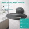 Soap Dish/Holder/Tray for Bathroom, Kitchen | Made with SS 202 | PVD Rose Gold Finish | Wall Mount Bathroom Accessories | Max Series (Black MATT)