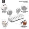 Soap Holder for Bathroom - Non-Drill Wall Mount Magic Sticker Self Adhesive Soap Stand for Bathroom with Removable Drain Tray - [NR-1335]