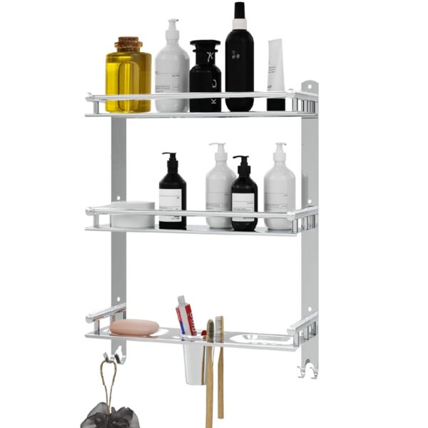 1775119251_Bathroom-Organizer-Without-Drill-–-Corner-Shelves-Rack-Shelf-Storage-wall-Racks-and-Adhesive-Mounted-self-Holder-soap-Stand-Bathroom-Accessories-Three-Layer-6-in-1.jpg Bathroom Organizer Without Drill – Corner, Shelves, Rack, Shelf, Storage, wall, Racks and Adhesive, Mounted, self Holder, soap, Stand Bathroom Accessories (Three Layer (6 in 1))
