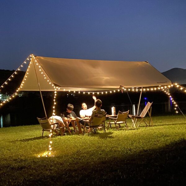 Solar String Lights Outdoor, 20 LED Crystal Ball Lights, Waterproof Decorative Lighting for Garden, Patio, Lawn, Home, Indoor/Outdoor Party, Holiday Decor – Warm Yellow