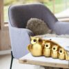 Family of Four Owl Statue Decorative for Bedroom Housewarming Gift Desk