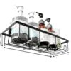 Bathroom Organiser Without Drill, Self Adhesive Bathroom Shelf & Rack for Wall, Bathroom Accessories Set & Storage Organizer, Waterproof Bath Shelves, Bathroom Stand & Holder (Pack of 1)