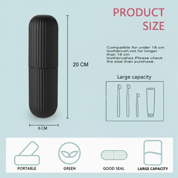 1775126658_XML-Toothbrush-Toothpaste-Holder-Case-Cover-Container-Portable-Protective-Plastic-for-Traveling-Camping-BathroomHome-School-Business-Travel-Accessories.jpg XML Toothbrush Toothpaste Holder Case Cover Container Portable Protective Plastic for Traveling, Camping, Bathroom,Home, School, Business Travel Accessories