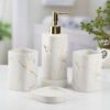 1775131238_Kookee-Ceramic-Bathroom-Set-–-Stylish-4-Piece-Bath-Accessories-Kit-with-Soap-Dispenser-Toothbrush-Holder-Tumbler-Soap-Dish-–-Modern-Designer-Decor-for-Home-Guest-Bathrooms-White-10398.jpg Kookee Ceramic Bathroom Set – Stylish 4 Piece Bath Accessories Kit with Soap Dispenser, Toothbrush Holder, Tumbler & Soap Dish – Modern & Designer Decor for Home & Guest Bathrooms, White (10398)