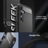 Spigen Rugged Armor | Samsung Galaxy A55 5G Case [Air Cushion Protection] [Flexible] Galaxy A55 5G Back Cover | TPU - Matte Black