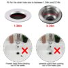 2-in-1 Silicone Sink Stopper & Hair Catcher | Drain Plug Sealer for Kitchen & Bathroom | Water Stopper for Bathtub, Shower, Wash Basin, and Floor Drains (Pack of - 2)