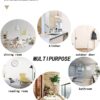 Roslen Kitchen Mat Set of 2 Anti Slip Waterproof Cushioned Memory Foam Mats for Standing Kitchen Comfort Floor Runner for Sink, Bathroom, Laundry, Office, Entryway & Balcony