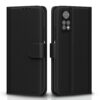 Pikkme Flip Cover Leather Finish | Inside TPU with Card Pockets | Wallet Stand and Shock Proof | Complete Protection Flip Case for Redmi Note 11 / Note 11s (Black)