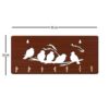 Sehaz Artworks Key Holder for Home Decor Stylish | Key Stand | Key Hangers for Wall | Key Chain Holders for Wall | (7 Hooks, 5 Birds)