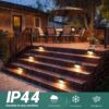 Solar Light Outdoor for Garden, Home, Balcony, Deck, Stair, Step, Waterproof Solar Lights for Outside Patio, Wall, Terrace Garden Setup (20, Compact)