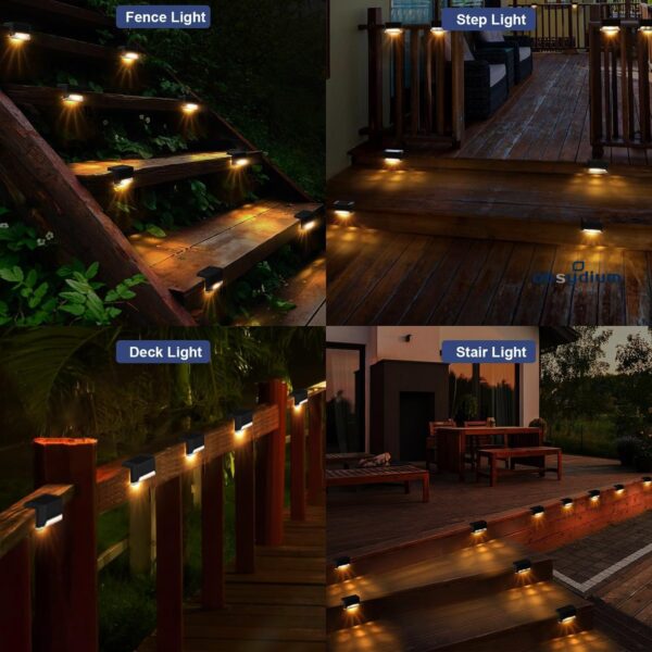 Solar Light Outdoor for Garden, Home, Balcony, Deck, Stair, Step, Waterproof Solar Lights for Outside Patio, Wall, Terrace Garden Setup (20, Compact)