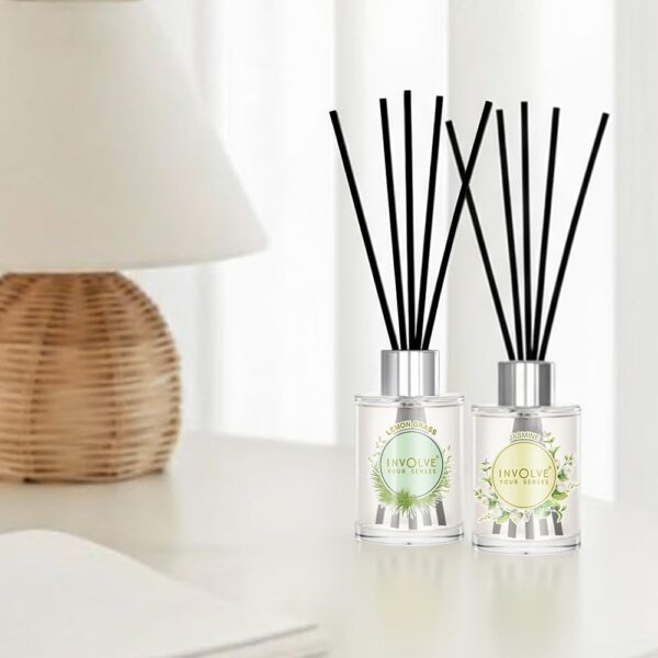 1775174744_Involve-Pura-Reed-Diffuser-Set-Lemongrass-Jasmine-120-ml-Oil-Diffuser-with-Free-10-Reed-Sticks-Room-Freshener-for-Home-Bedroom-Gifts-Set-Pack-of-2-Gifting-Items-for-House-Warming.jpg Involve Pura Reed Diffuser Set- Lemongrass & Jasmine - 120 ml | Oil Diffuser with Free 10 Reed Sticks | Room Freshener for Home, Bedroom | Gifts Set (Pack of 2) | Gifting Items for House Warming